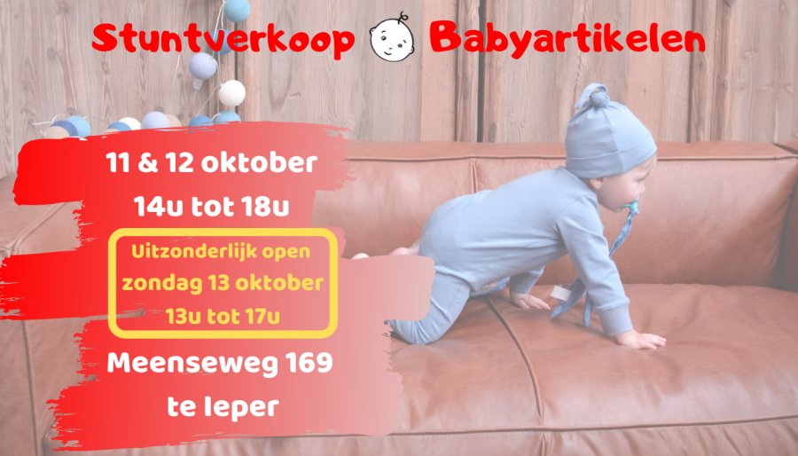 Scherm instructeur consultant Uitverkoop Baby- & Kinderkledij + Babyartikelen Ieper