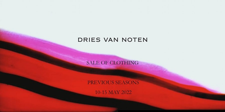Stockverkoop Dries Van Noten -- Stockverkoop in Antwerpen