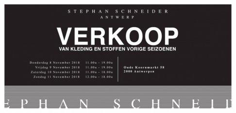 Stephan Schneider Stockverkoop