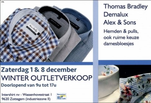 Winter outletverkoop hemden