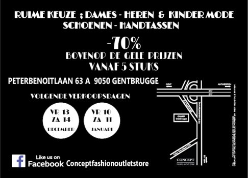Black Friday -50% op ALLES Concept Fashion Outlet Store Gentbrugge - 2