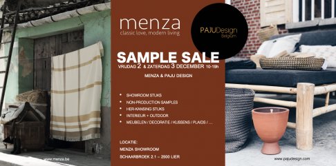 SAMPLE SALE -  MENZA & PAJUDesign