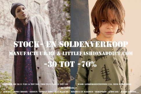 Stock- en soldenverkoop manufactuur.be en littlefashionaddict.com