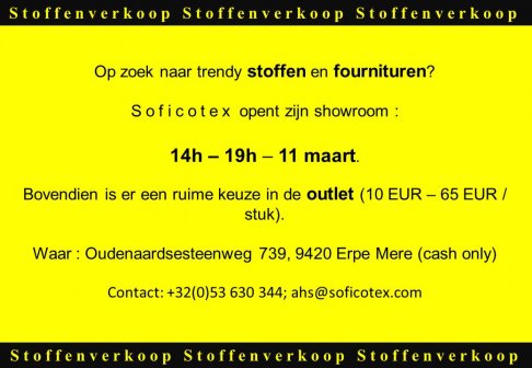 Stoffenverkoop - Outlet