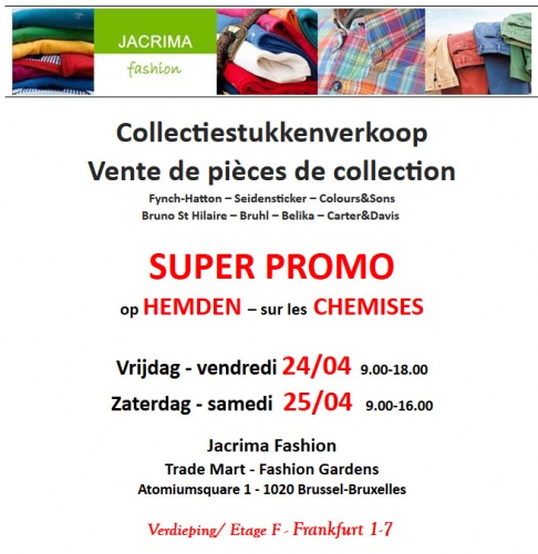 Collectiestukkenverkoop Jacrima fashion