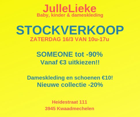 Stockverkoop baby, kinder & dameskleding