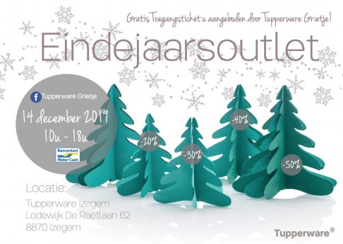 Exclusieve Tupperware Eindejaars Outlet Izegem