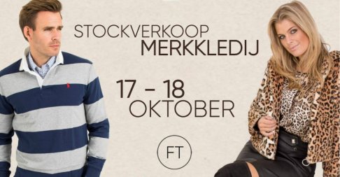 Stockverkoop van merkkledij bij Outlet Fashionteam