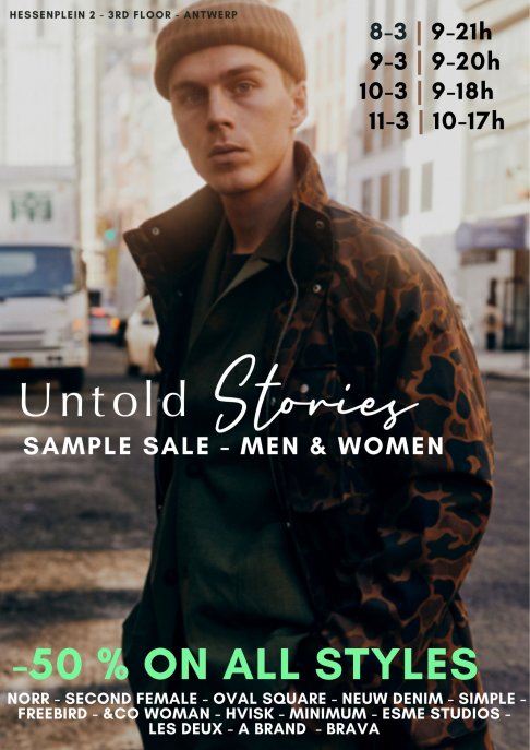 Untold Stories sample sale