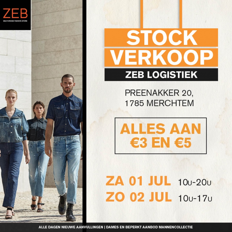 Zeb Fashion Merchtem stockverkoop