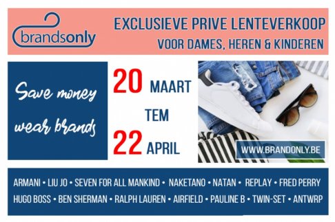 Lenteverkoop Brands Only Harelbeke