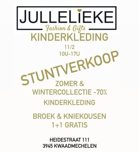 Stuntverkoop Jullelieke