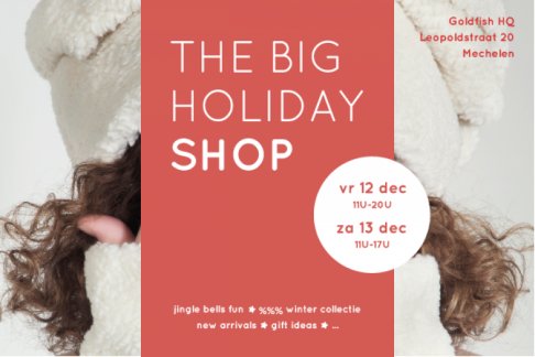 Goldfish.be : The Big Holiday Shop & STOCKSALE