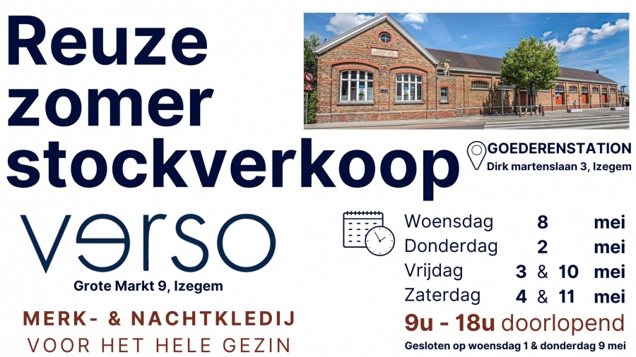 Verso zomer stockverkoop