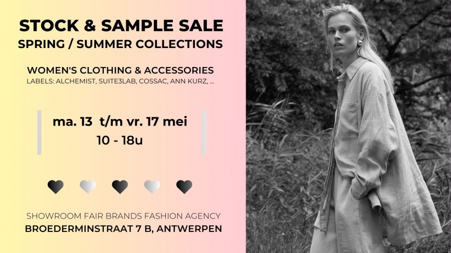 Fair Brands Fashion Agency stock- en sample sale