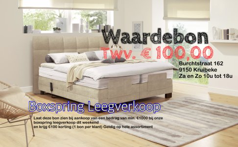 Leegverkoop boxsprings op maat