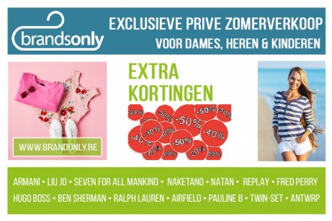 Zomerverkoop Brands Only Harelbeke