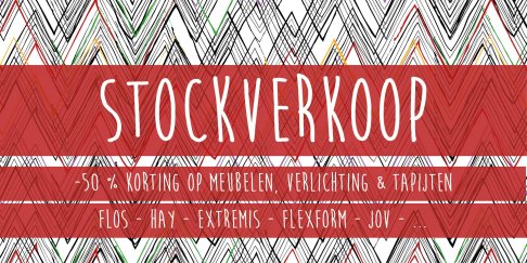 Stocksale van tapijten, verlichting en meubelen (Fleury De Bock)