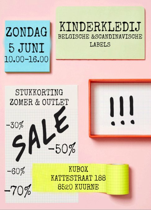 Grote stukkorting & Outletverkoop kinderkledij (Kuurne)