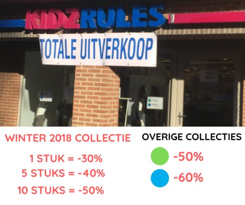 Totale uitverkoop  KIDZ RULES Lichtaart - 3