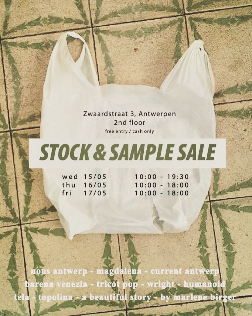 Stocksale Garderobe Nationale + De showroom