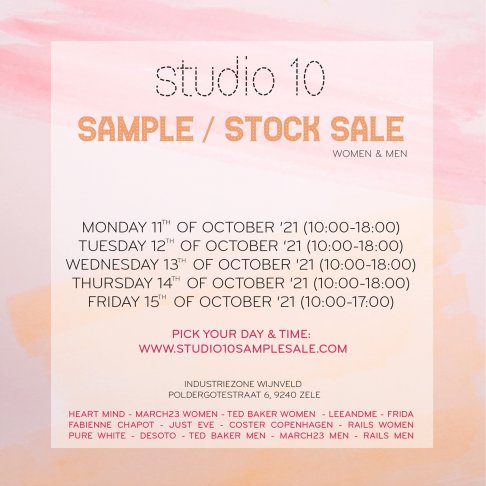 Studio 10 sample - en stockale