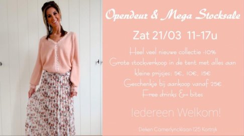 GEANNULEERD -- Lente Opendeur en Stocksale