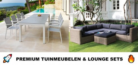 Stockverkoop premium tuinmeubelen - lounge sets met kortingen tot -70% op de winkelprijzen - sla nu uw slag - 2