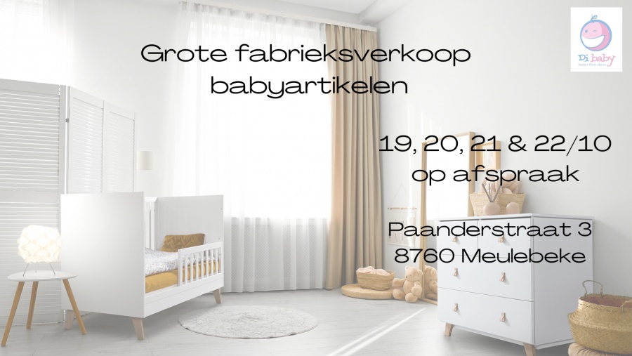 Grote fabrieksverkoop babyartikelen Deva International