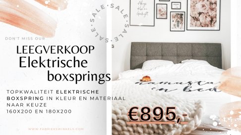 Leegverkoop elektrische boxsprings