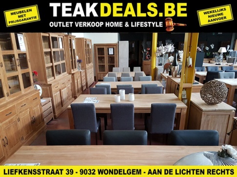 OKTOBER OUTLET - BADKAMERS & INTERIEUR: Eettafels, Stoelen, Clubzetels, Kasten, Dressoirs, Vitrines, Bureautafels, Badmeubelen, Decoratie, Tuinmeubelhoezen,... - 3