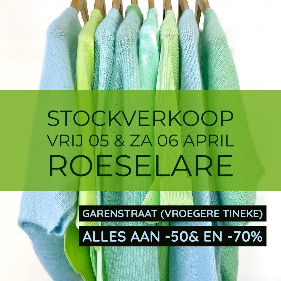 Grote stockverkoop merkkledij te Roeselare - 2