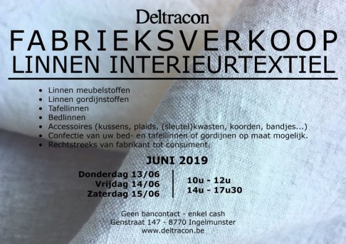 Fabrieksverkoop Linnen Interieurtextiel (Juni 2019) - 1