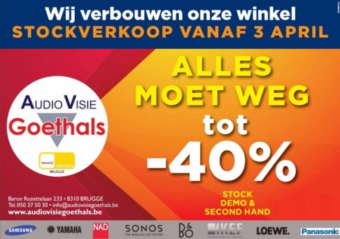 Stockverkoop Audiov Visie Goethals