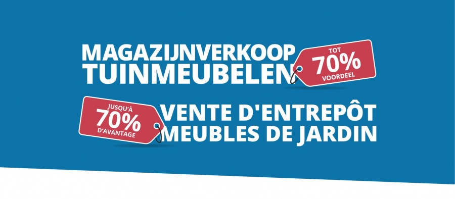 Magazijnverkoop tuinmeubelen