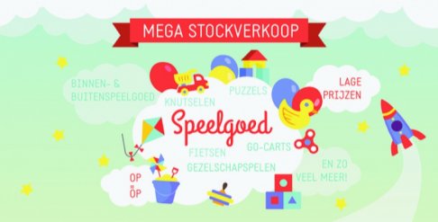 Megastockverkoop van Megatoys.be