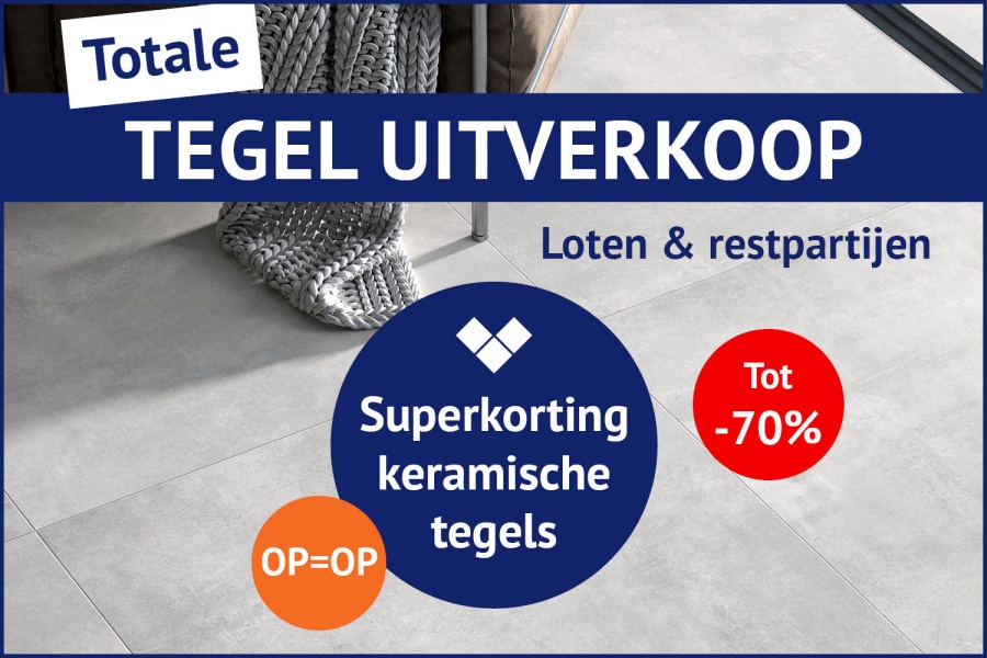 Totale tegel uitverkoop Van Den Bossche