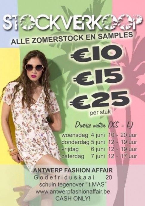 Super stockverkoop zomercollecties