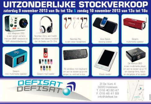 Stockverkoop Multimedia - 2
