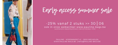 PAULINE's summer pre-sale (handtassen)