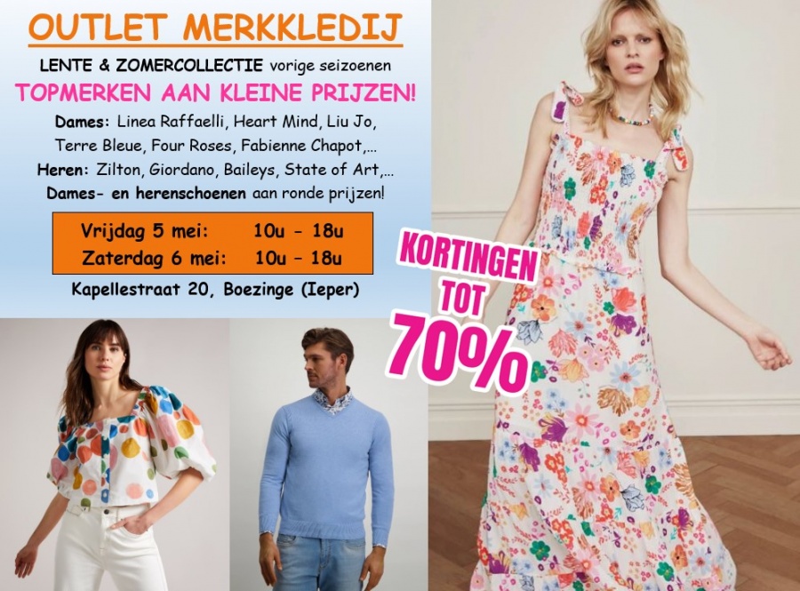 Stockverkoop merkkledij dames&heren lente/zomer