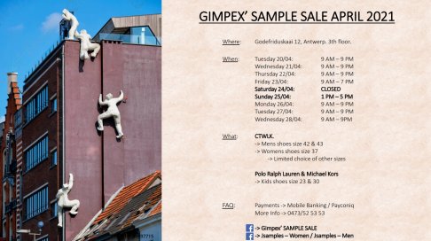 Gimpex sample sale