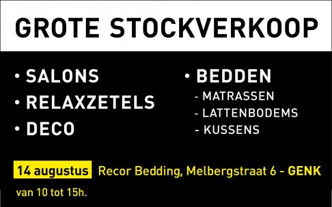 Recor Outlet stockverkoop