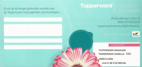 TUPPERWARE stockverkoop  - 2