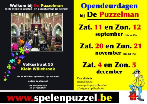 Opendeurdagen / magazijnverkoop bij De Puzzelman