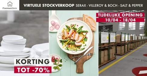 VIRTUELE STOCKVERKOOP - SERAX - VILLEROY & BOCH - SALT & PEPPER