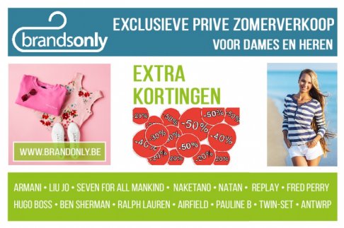 Zomerverkoop Brands Only Antwerpen