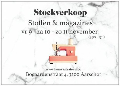 Stockverkoop stoffen en magazines