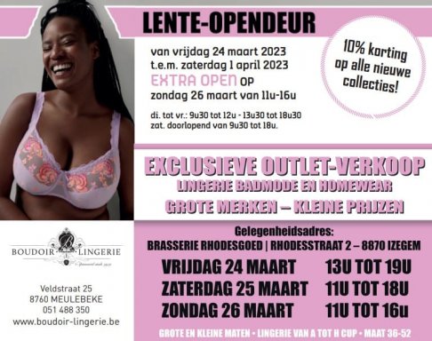 OUTLETVERKOOP lingerie, badmode, nachtkledij, vakantiekledij