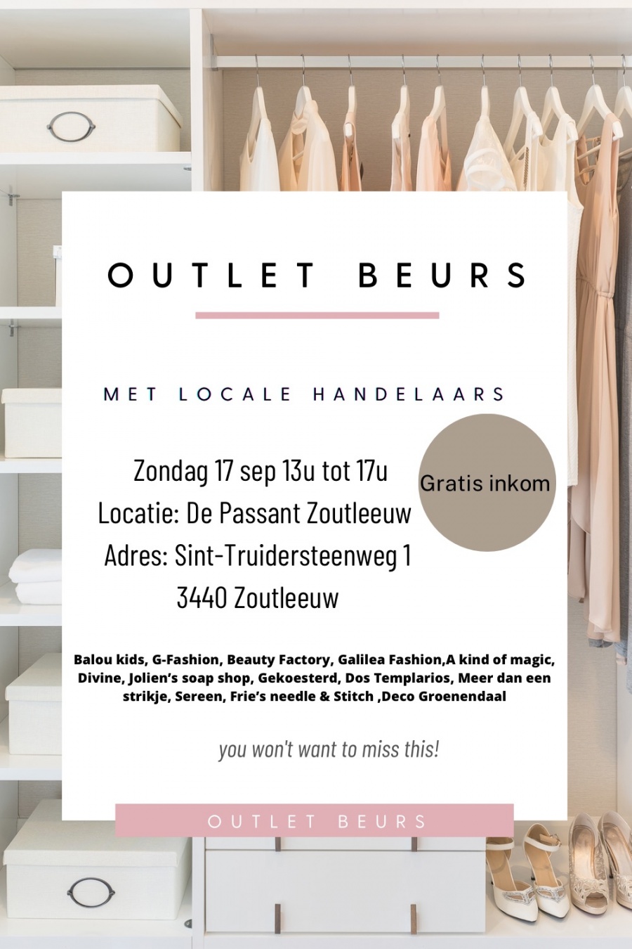 Outlet beurs Zoutleeuw